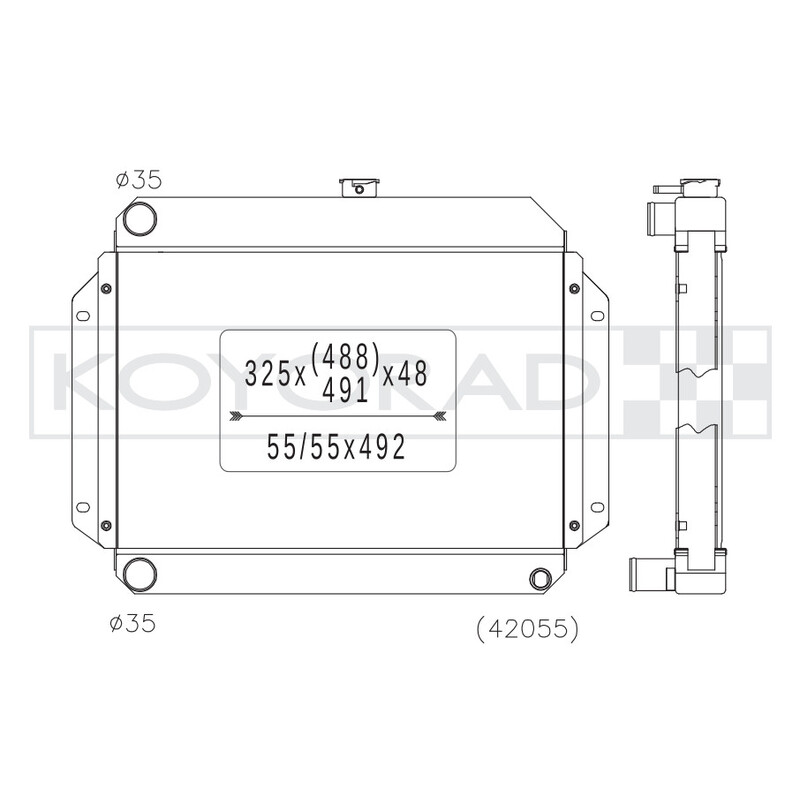 Radiateur Alu Koyorad pour Toyota Celica TA22 & TA23
