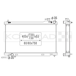 Radiateur Alu Koyorad pour Infiniti G35 V35