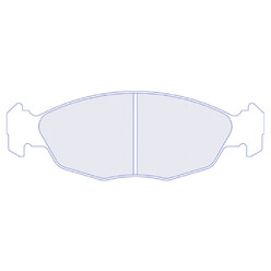 Plaquettes de Freins Avant CL Brakes RC8R pour Peugeot 106 1.6i Rallye