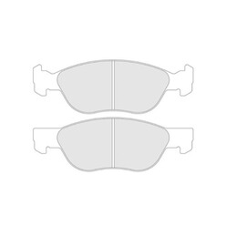 Plaquettes de Freins Avant CL Brakes RC6 pour Renault Twingo R2 (Asphalt)