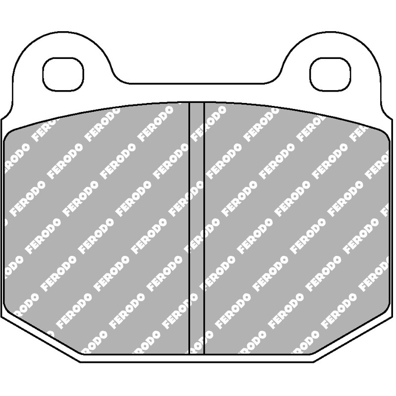 Plaquettes de Freins Avant Ferodo DS3000 pour Lotus Exige 240 Cup (2 Pistons)