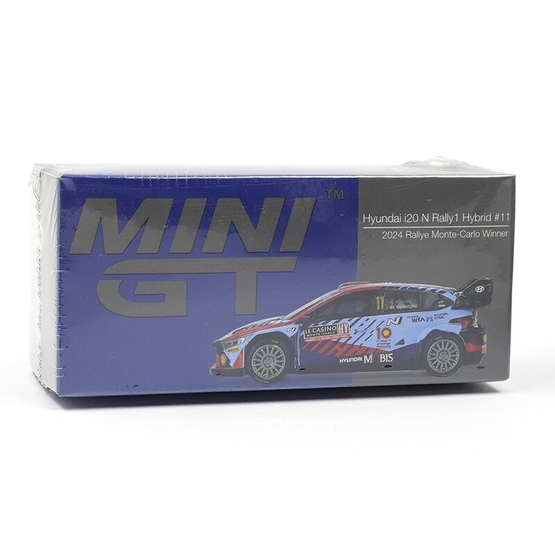 Mini GT 1/64 - Hyundai i20 N WRC - Rallye Monte-Carlo 2024 Winner - Thierry Neuville