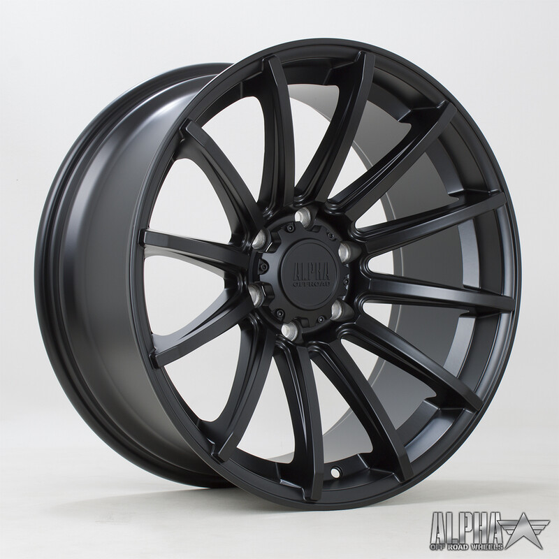 Rota Machete 20x9" 6x114.3 ET30, Noir Satiné