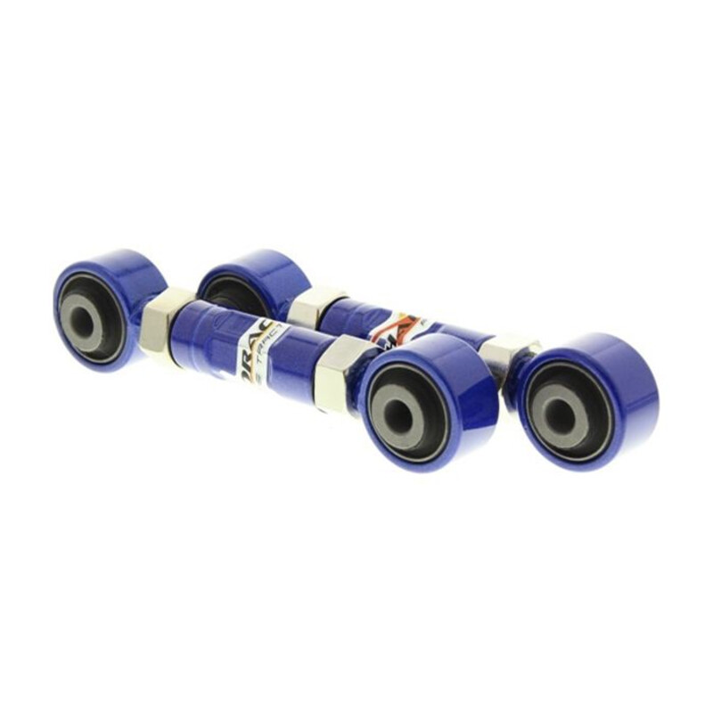Bras Arrière Réglables (Toe Kit) Hardrace Bleus  pour Honda Civic EK / EJ / EM