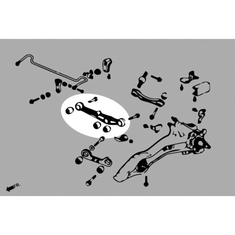 Bras Inférieurs Arrière Hardrace en Aluminium pour Honda Civic EC / ED / EE
