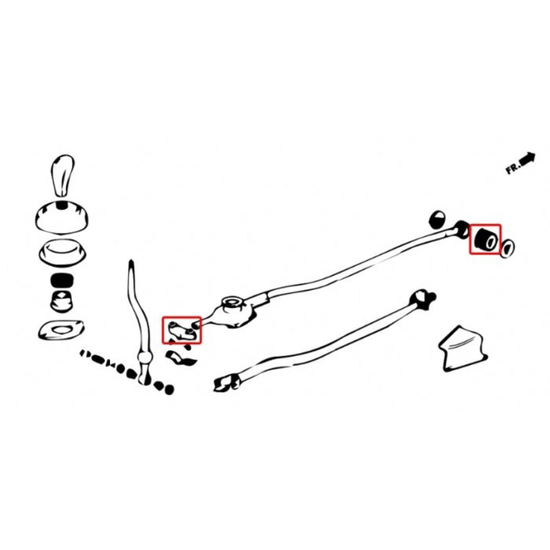Kit Silentblocs de Tringlerie de Boîte Moteur SOHC Hardrace pour Honda Civic EG / EJ / EK