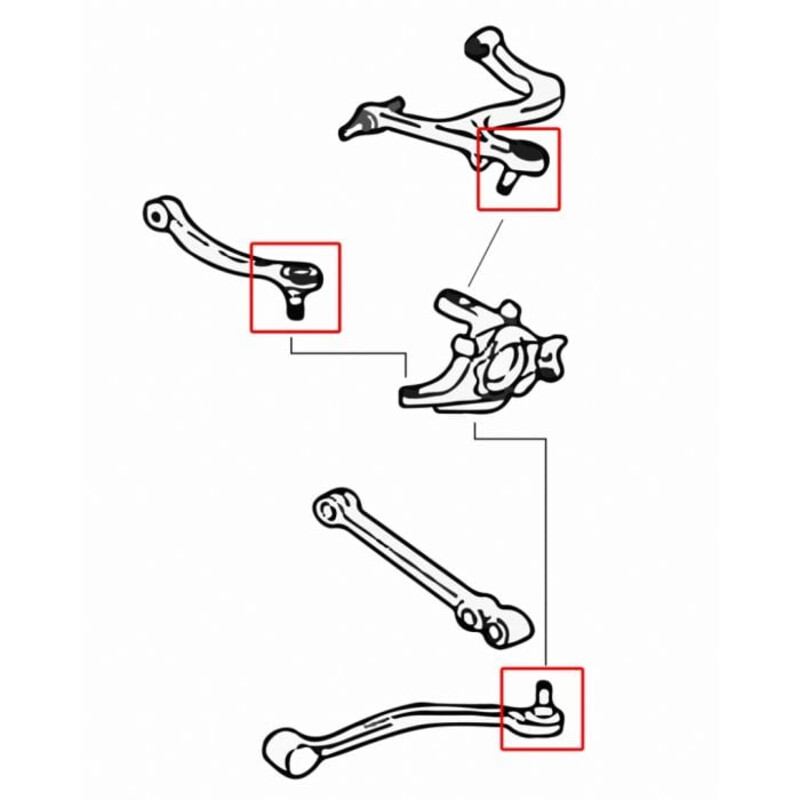 Rotules de Suspension Arrière Hardrace pour Mitsubishi Lancer Evo 9 (IX)