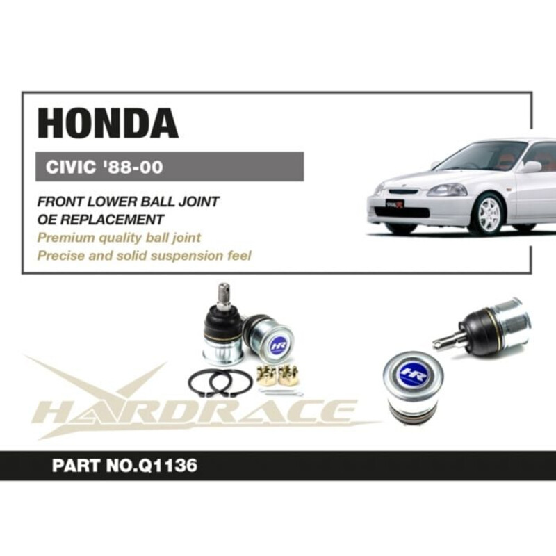 Rotules de Suspension Avant Inférieures Hardrace pour Honda Civic EC / ED / EE