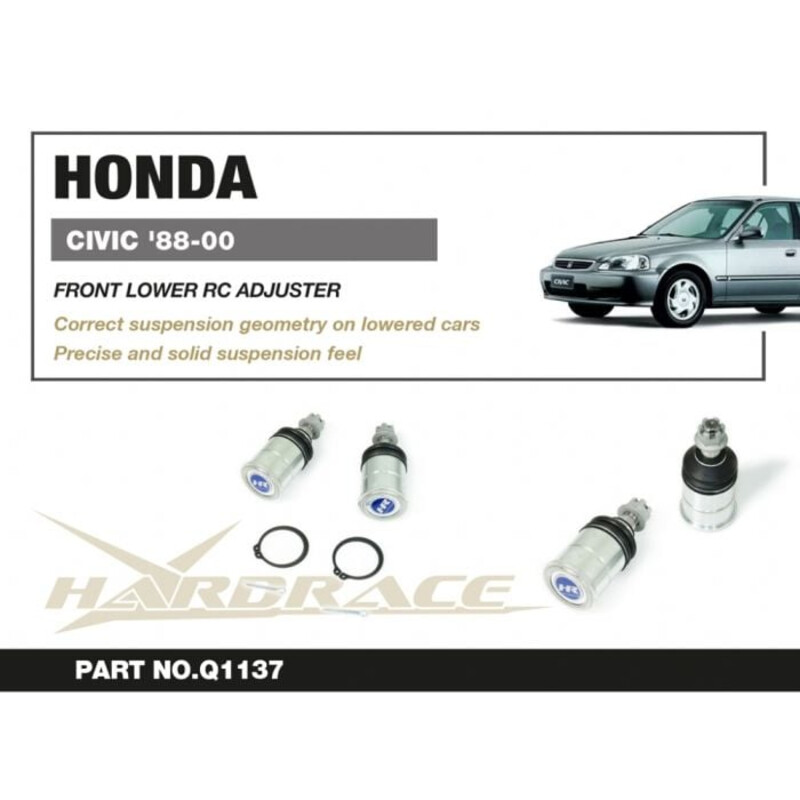 Rotules de Suspension Inférieures Avant Rallongées Hardrace pour Honda Civic EK / EJ / EM