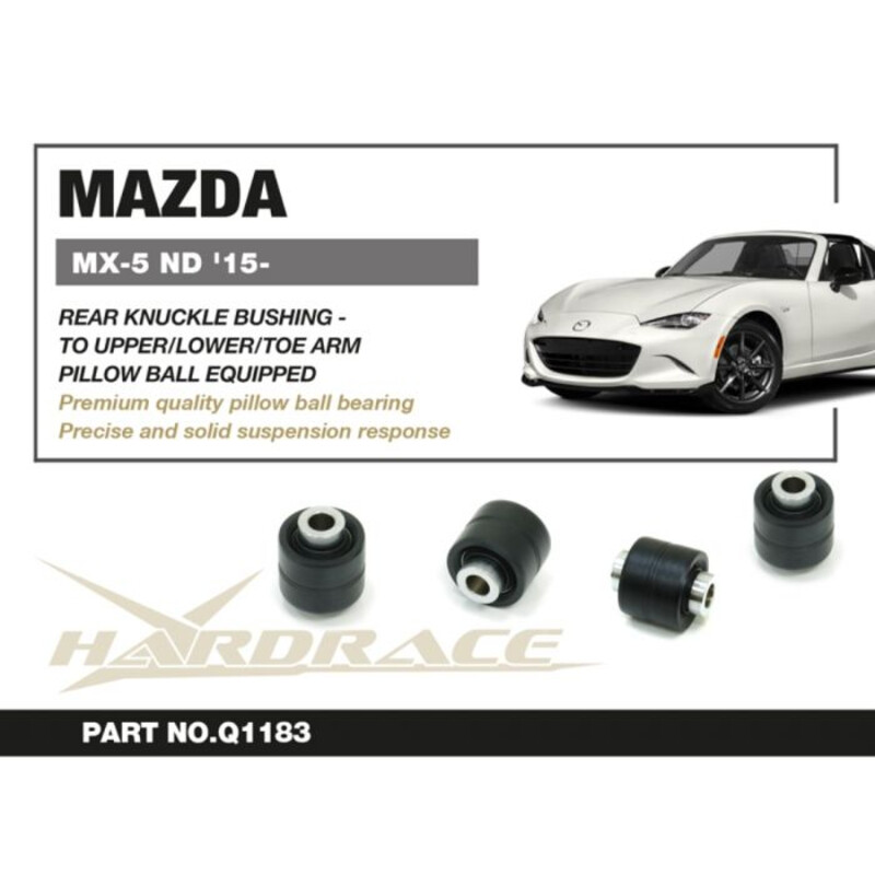 Silentblocs Rotulés de Porte-Moyeu Arrière Hardrace pour Mazda MX5 ND