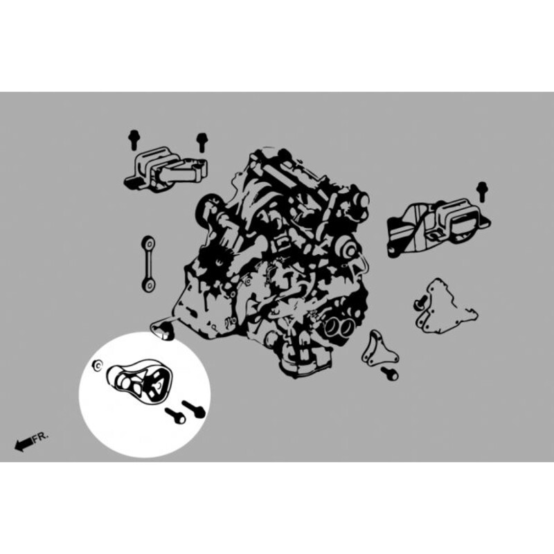 Support Moteur Inférieur Avant Hardrace pour Smart Fortwo W451 (07-14)