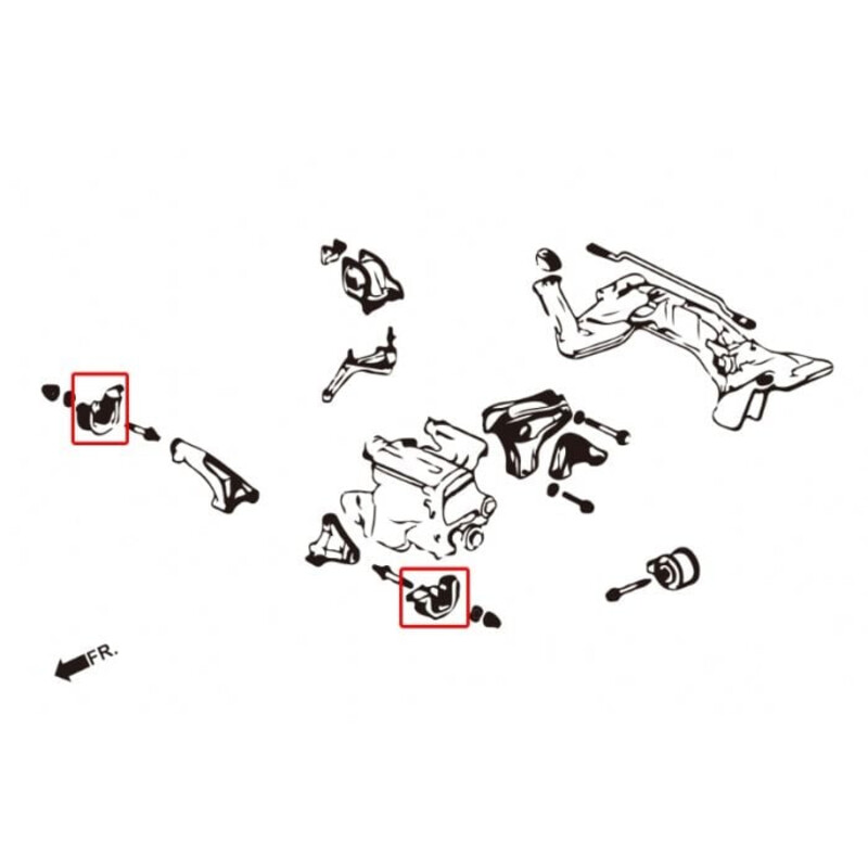 Supports Moteur Inférieurs Renforcés Hardrace pour Honda Civic EJ / EK / EM