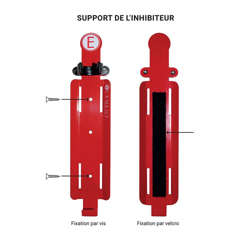 Support Métallique pour Inhibiteur de Feu 100 Secondes