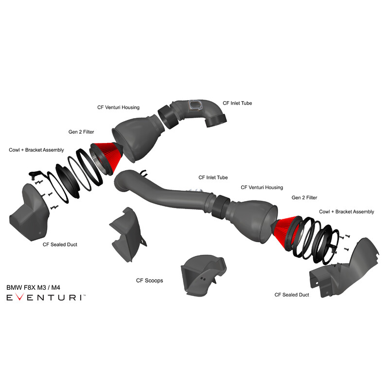 Kit d'Admission Carbone Eventuri pour BMW M4 F82