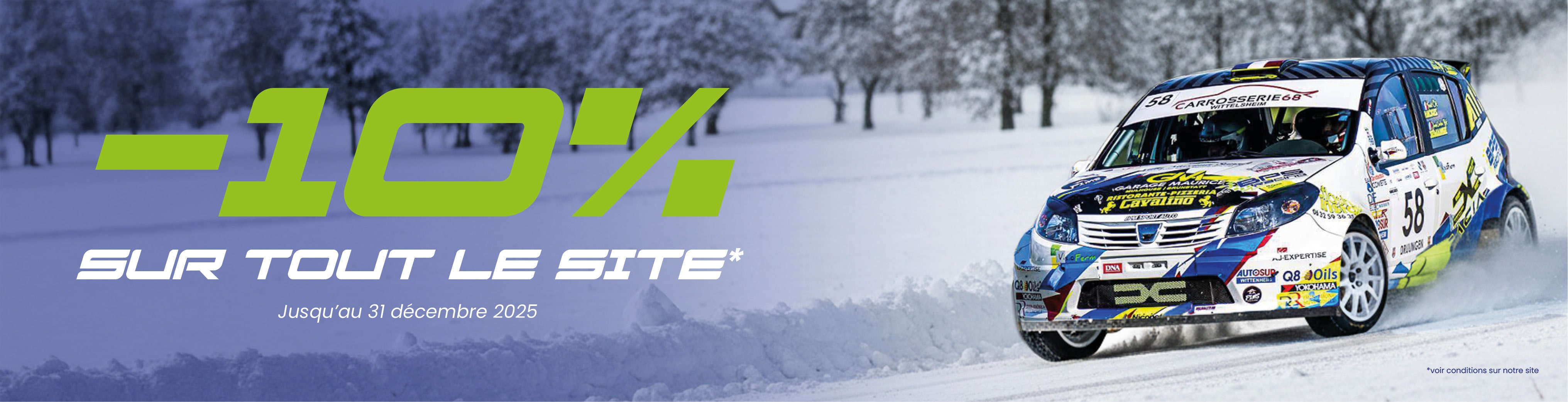 Opération -10% sur tout le site