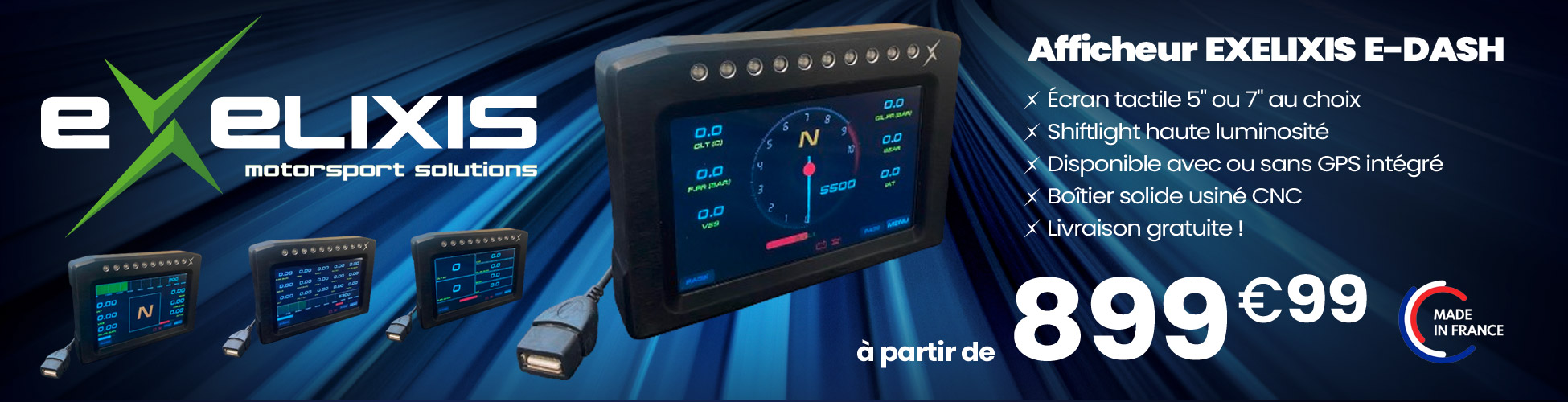 AFFICHEUR EXELIXIS E-DASH